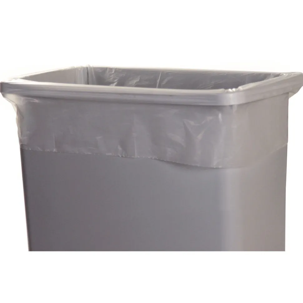 AccuFit 28 in. x 45 in. 23 gal. 0.9 mil Linear Low Density Can Liners with AccuFit Sizing - Clear (50/Box)