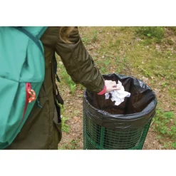 AccuFit H6045TK R01 30 in. x 45 in. 23 gal. 0.9 mil. Linear Low Density Can Liners with AccuFit Sizing - Black (200/Carton)