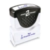 ACCUSTAMP2 1.63 in. x 0.5 in. FOR DEPOSIT ONLY Pre-Inked Shutter Stamp - Blue