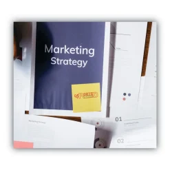 ACCUSTAMP2 1.63 in. x 0.5 in. Pre-Inked POSTED Shutter Stamp - Red