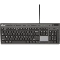 Adesso CyberTouch Desktop Keyboard with Touchpad - Black