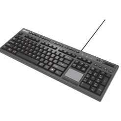 Adesso CyberTouch Desktop Keyboard with Touchpad - Black