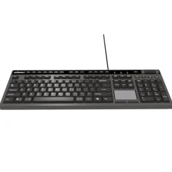Adesso CyberTouch Desktop Keyboard with Touchpad - Black