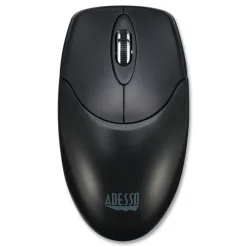 Adesso iMouse 2.4 GHz Frequency 30 ft. Wireless Range Left/Right Hand Use Antimicrobial Wireless Mouse - Black