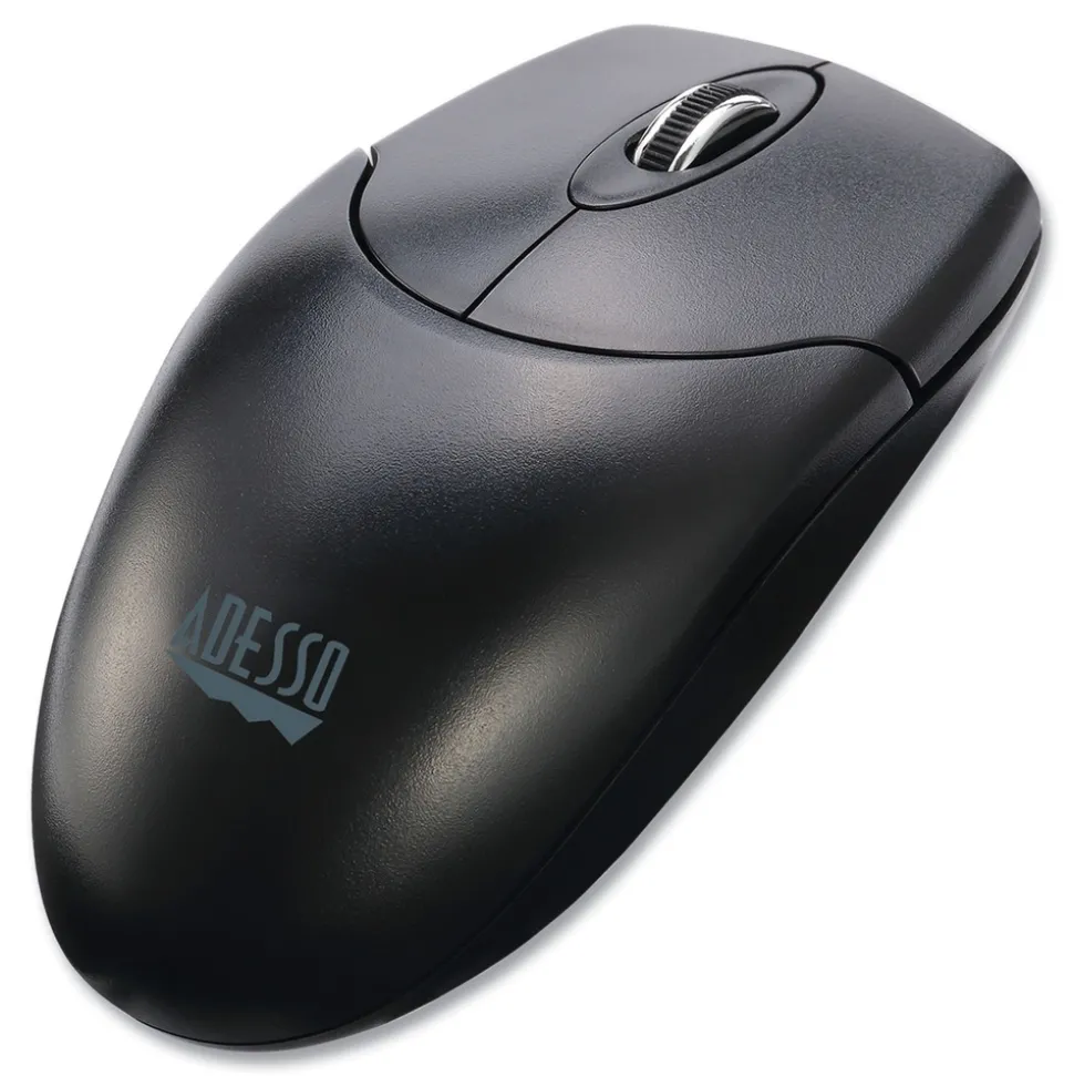 Adesso iMouse 2.4 GHz Frequency 30 ft. Wireless Range Left/Right Hand Use Antimicrobial Wireless Mouse - Black