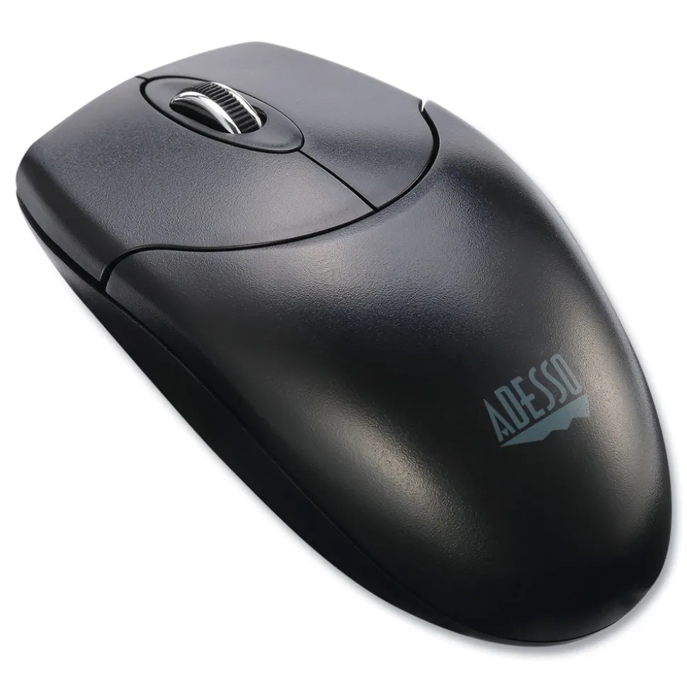 Adesso iMouse 2.4 GHz Frequency 30 ft. Wireless Range Left/Right Hand Use Antimicrobial Wireless Mouse - Black