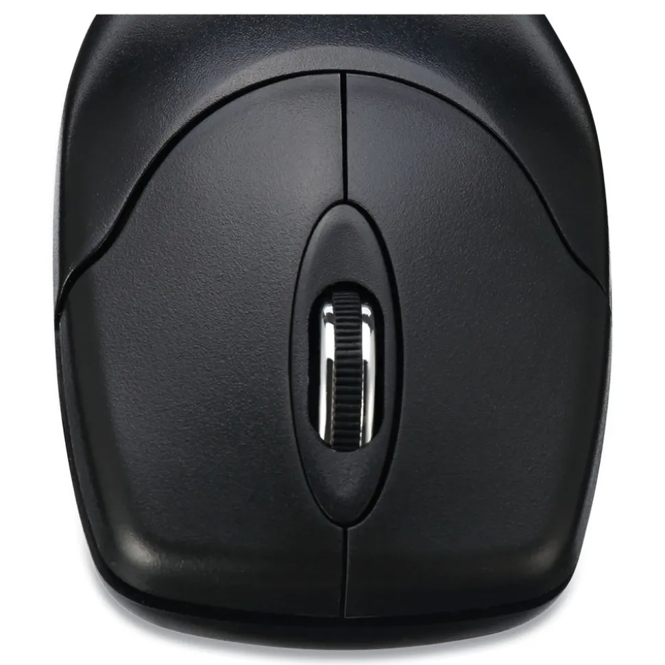Adesso iMouse 2.4 GHz Frequency 30 ft. Wireless Range Left/Right Hand Use Antimicrobial Wireless Mouse - Black