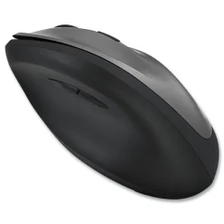 Adesso iMouse 2.4 GHz Frequency 33 ft. Wireless Range Right Hand Use Antimicrobial Vertical Wireless Mouse - Black/Granite