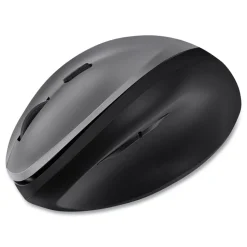 Adesso iMouse 2.4 GHz Frequency 33 ft. Wireless Range Right Hand Use Antimicrobial Vertical Wireless Mouse - Black/Granite