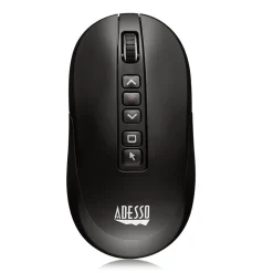 Adesso iMouse P40 2.4 GHz Frequency/100 ft Wireless Range Left/Right Wireless Multifunctional Presenter Mouse - Black