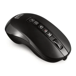Adesso iMouse P40 2.4 GHz Frequency/100 ft Wireless Range Left/Right Wireless Multifunctional Presenter Mouse - Black