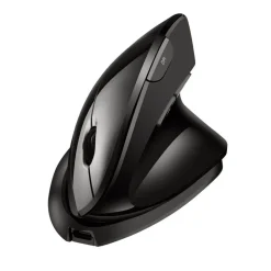Adesso iMouse V30 2.4 GHz/30 ft Wireless Range USB Right Hand Use TAA Adjustable Vertical Ergonomic Mouse - Black