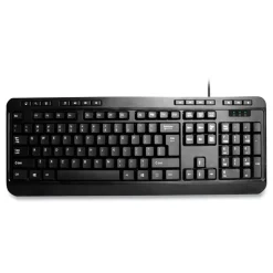 Adesso 118-Key Multimedia Desktop USB Keyboard - Black