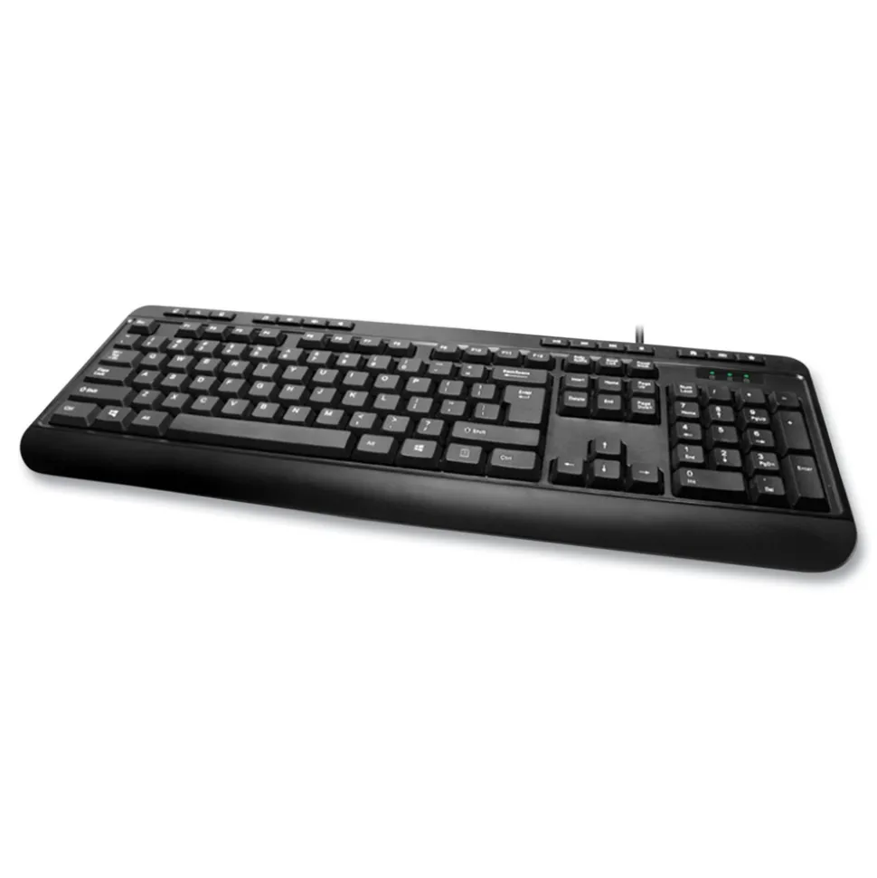 Adesso 118-Key Multimedia Desktop USB Keyboard - Black