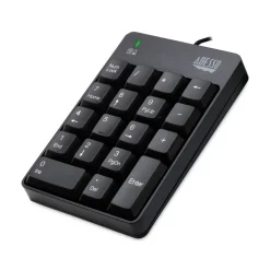 Adesso 18-Key Spill-Resistant Numeric Keypad - Black