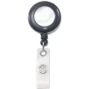 Advantus 24 in. Extension Deluxe Retractable ID Reel with Badge Holder - Black (12/Box)
