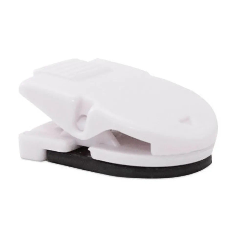 Advantus 0.25 in. Jaw Capacity Magnetic/Adhesive Clips - White (20/Box)