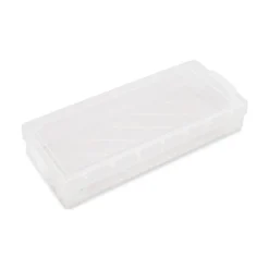 Advantus 8.25 in. x 3.75 in. x 1.5 in. Super Stacker Pencil Box - Clear