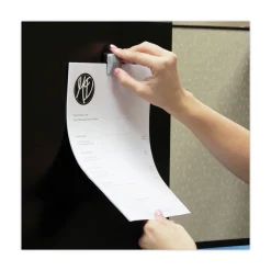 Advantus Grip-A-Clip 0.13 in. Jaw Capacity Magnetic/Adhesive Clips - Gray (10/Box)