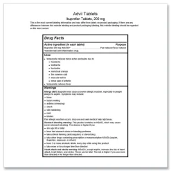 Advil 200 milligrams Refill Pack Ibuprofen Tablets (30/Box)