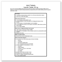 Advil 200 milligrams Refill Pack Ibuprofen Tablets (30/Box)