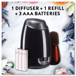 Air Wick 62338-02034 0.67 oz. Essential Mist Starter Kit - Lavender and Almond Blossom (4/Carton)