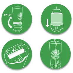 Air Wick 5.89 oz Freshmatic Ultra Automatic Starter Kit - White Flowers and Melon Summer Delights (4/Carton)