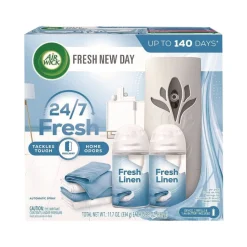 Air Wick Freshmatic Ultra Automatic Starter Kit - Fresh Linen (4/Carton)
