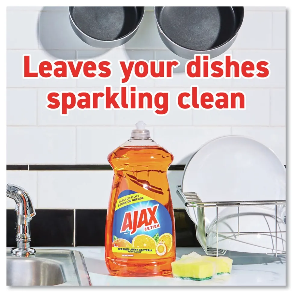 Ajax 90 oz. Bottle Dish Detergent - Orange Scent (4/Carton)