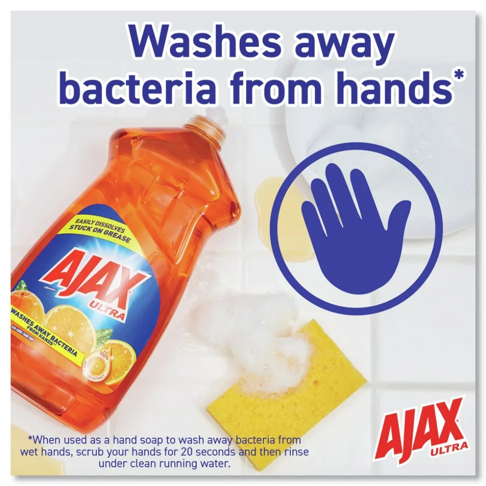 Ajax 90 oz. Bottle Dish Detergent - Orange Scent (4/Carton)