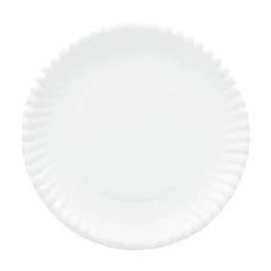 AJM Packaging Corporation 9 in. Diameter Original Heavyweights Paper Plates - White (120/Pack, 8 Packs/Carton)