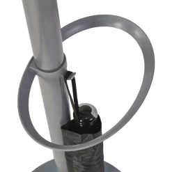 Alba 13.97 x 14 x 73.62 Festival 5-Knob Coat Stand with Umbrella Holder - Gray