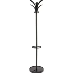 Alba 13.75w x 13.75d x 66.25h Brio Coat Stand - Black