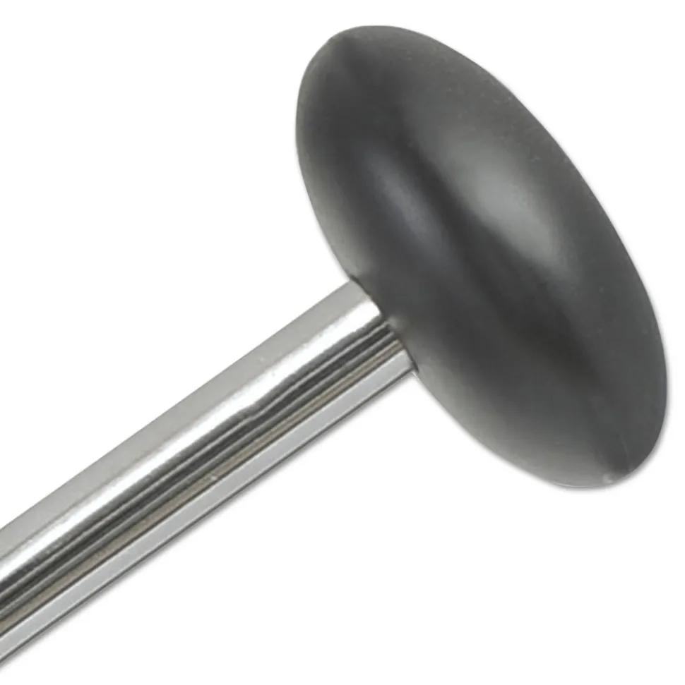 Alba 16w x 16d x 70.5h Chromy 12-Knob Coat Stand - Chrome/Black