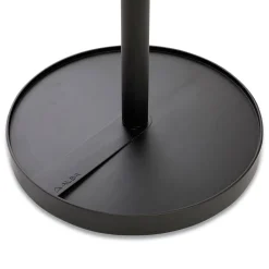 Alba 15w x 15d x 69.3h Stan3 8-Knob Steel Coat Rack - Black