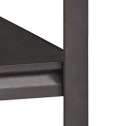 Alera 26112 36 in. x 18 in. x 60 in. 4-Shelf Steel Shelving Unit with Laminate Shelves - Black/Gun Metal Gray