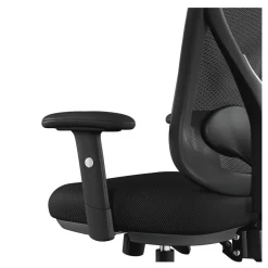 Alera 15 in. - 18.82 in. Seat Height Aeson Series Multifunction Task Chair Supports Up to 275 lbs. - Black