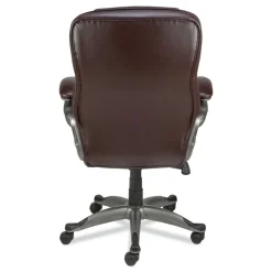 Alera 18.11 in. - 22.05 in. Seat Height Birns Series High-Back Task Chair Supports Up to 250 lbs. - Brown Seat/Back, Chrome Base