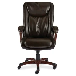 Alera 17.13 in. - 20.12 in. Seat Height Darnick Series Manager Chair Supports Up to 275 lbs. - Brown