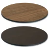 Alera 35.5 in. Diameter Round Reversible Laminate Table Top - Espresso/Walnut