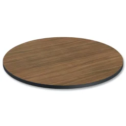Alera 35.5 in. Diameter Round Reversible Laminate Table Top - Espresso/Walnut