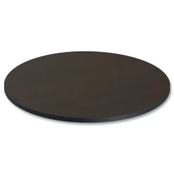 Alera 35.5 in. Diameter Round Reversible Laminate Table Top - Espresso/Walnut