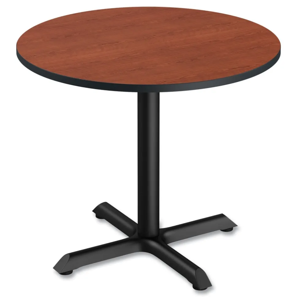 Alera 35.5 in. Diameter Round Reversible Laminate Table Top - Medium Cherry/Mahogany