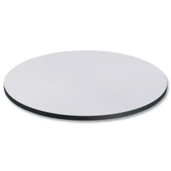 Alera 35.5 in. Diameter Round Reversible Laminate Table Top - White/Gray