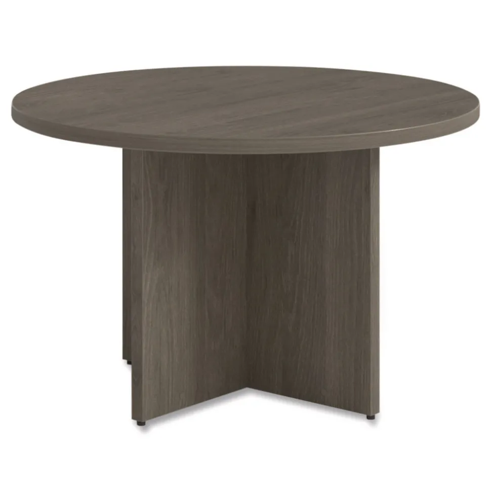 Alera 48 in. Diameter Seville Round Conference Table - Walnut