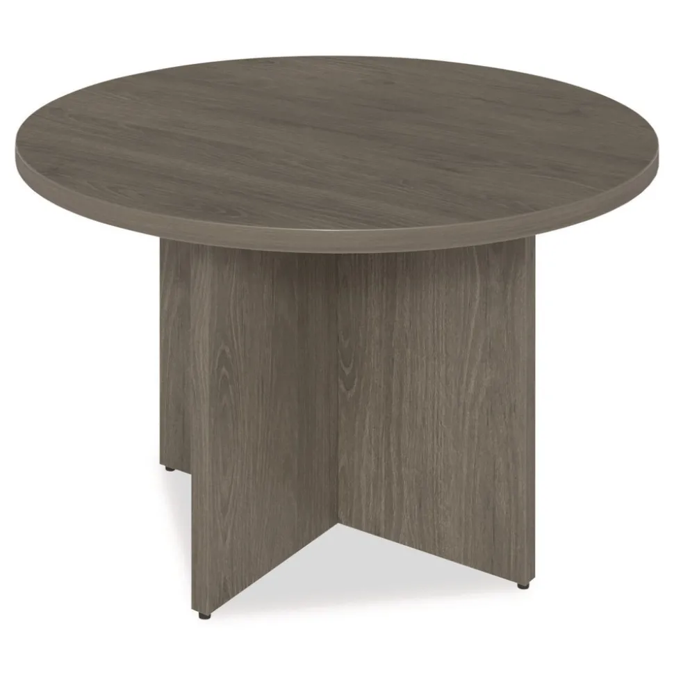 Alera 48 in. Diameter Seville Round Conference Table - Walnut