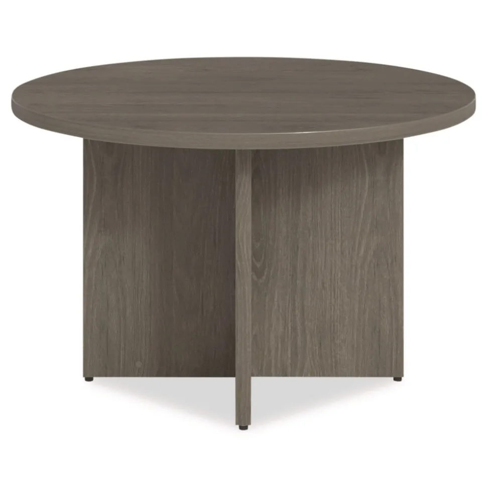 Alera 48 in. Diameter Seville Round Conference Table - Walnut