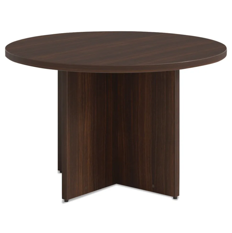 Alera 48 in. Diameter Seville Round Conference Table - Mahogany