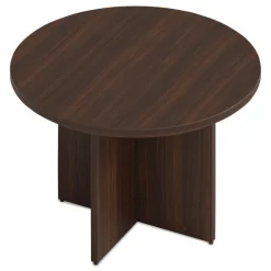 Alera 48 in. Diameter Seville Round Conference Table - Mahogany
