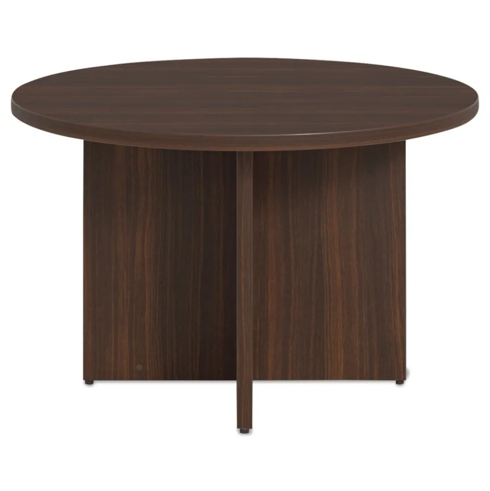 Alera 48 in. Diameter Seville Round Conference Table - Mahogany